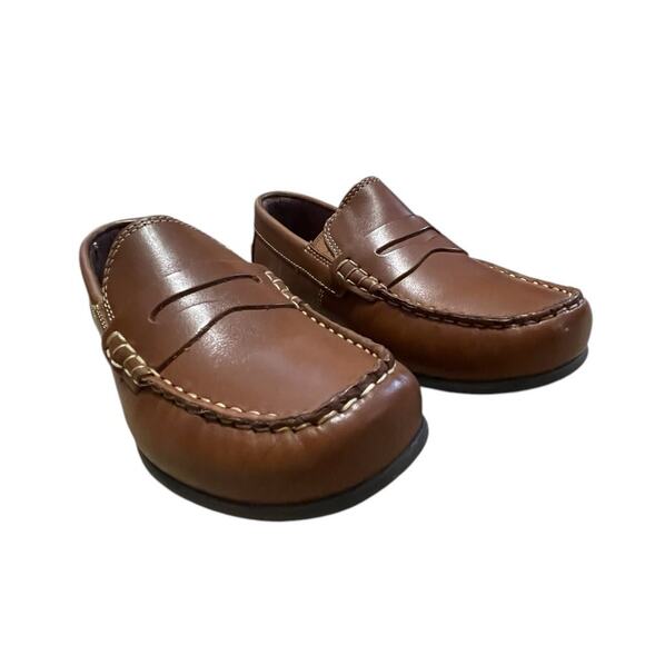 Florsheim Little Kids Leather Jasper Driver Classic Penny Loafer Tan Size 11 NEW - Picture 11 of 11